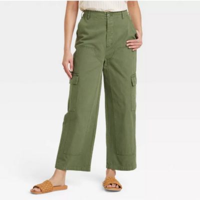 green linen pants