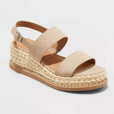 tan wedge sandal