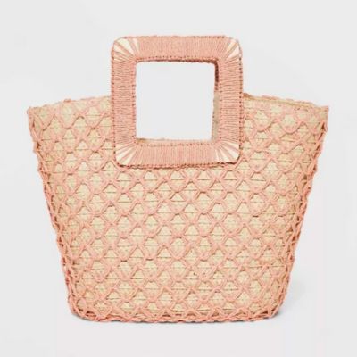pink mini tote bag