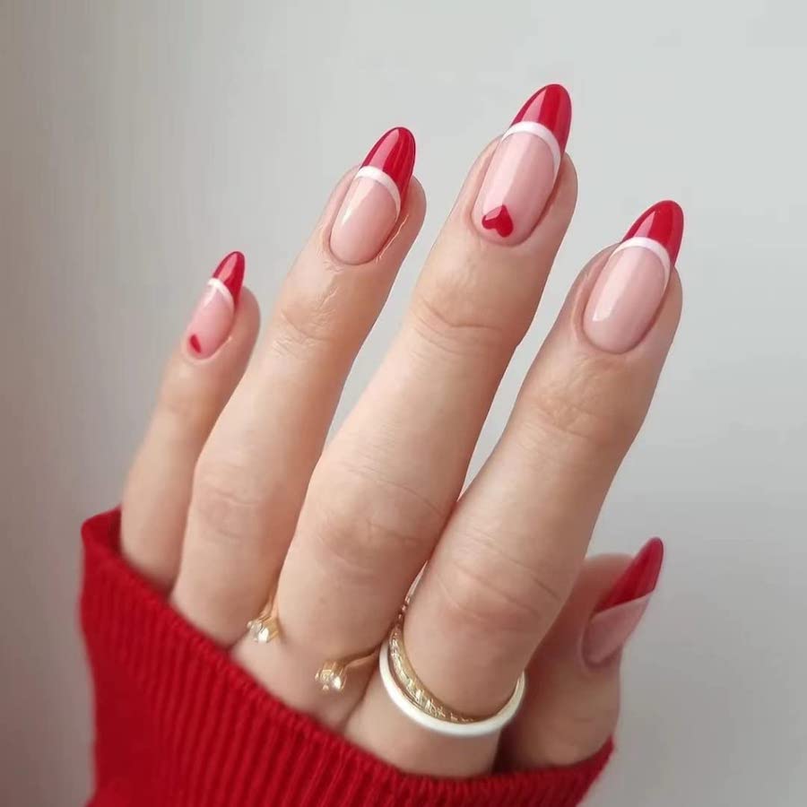 valentines day press on nails
