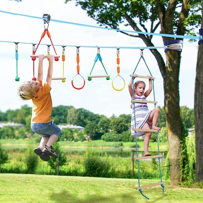 kids outdoor obstacle course