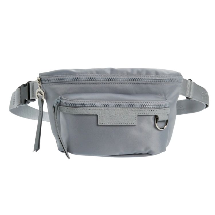 grey belt bag