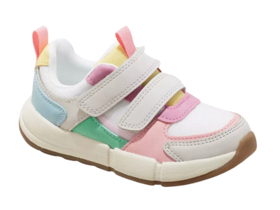 colorful velcro sneakers