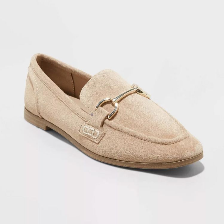 tan suede loafers