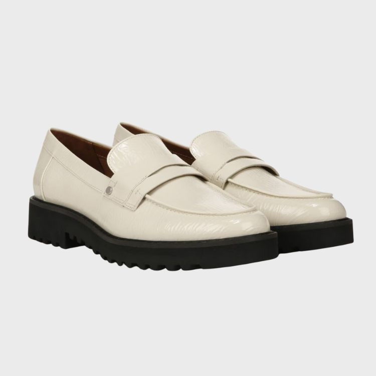 cream loafers