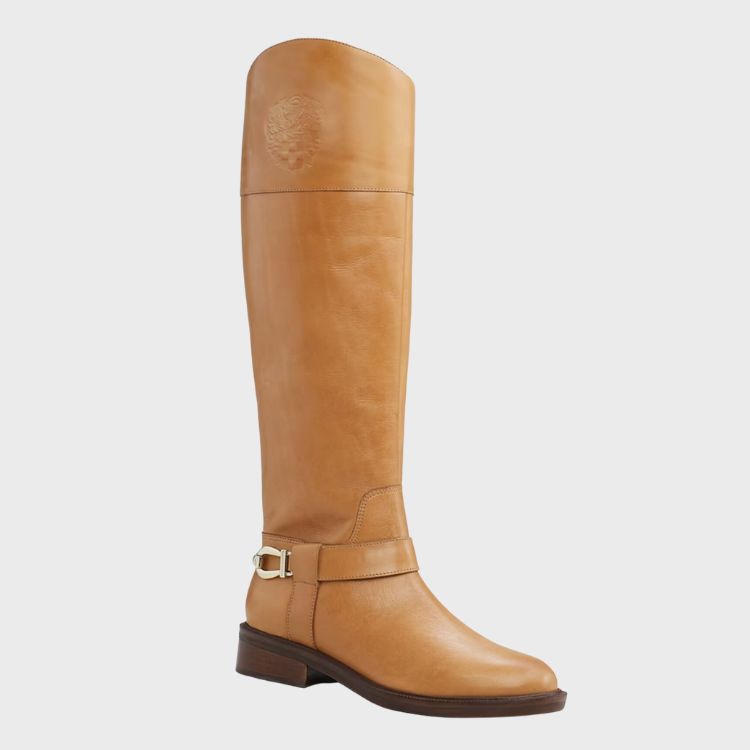 light brown riding boots